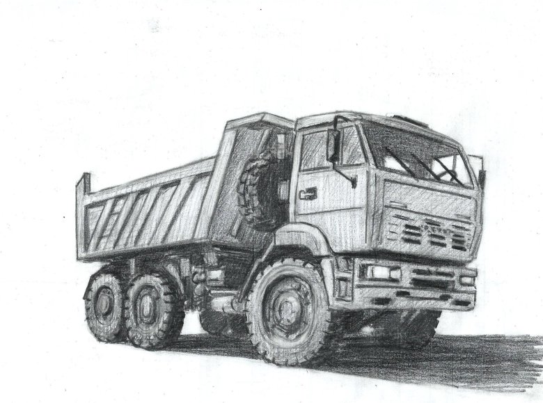 КАМАЗ 5511 рисунок