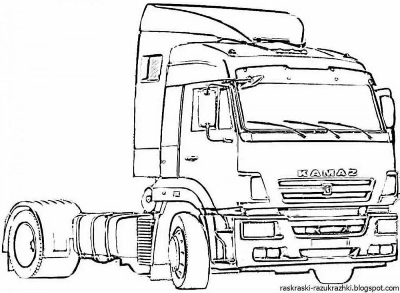 Камаз 54115 раскраска