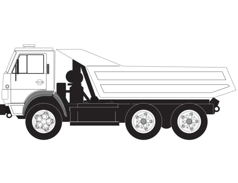 Раскраска камаз 5511