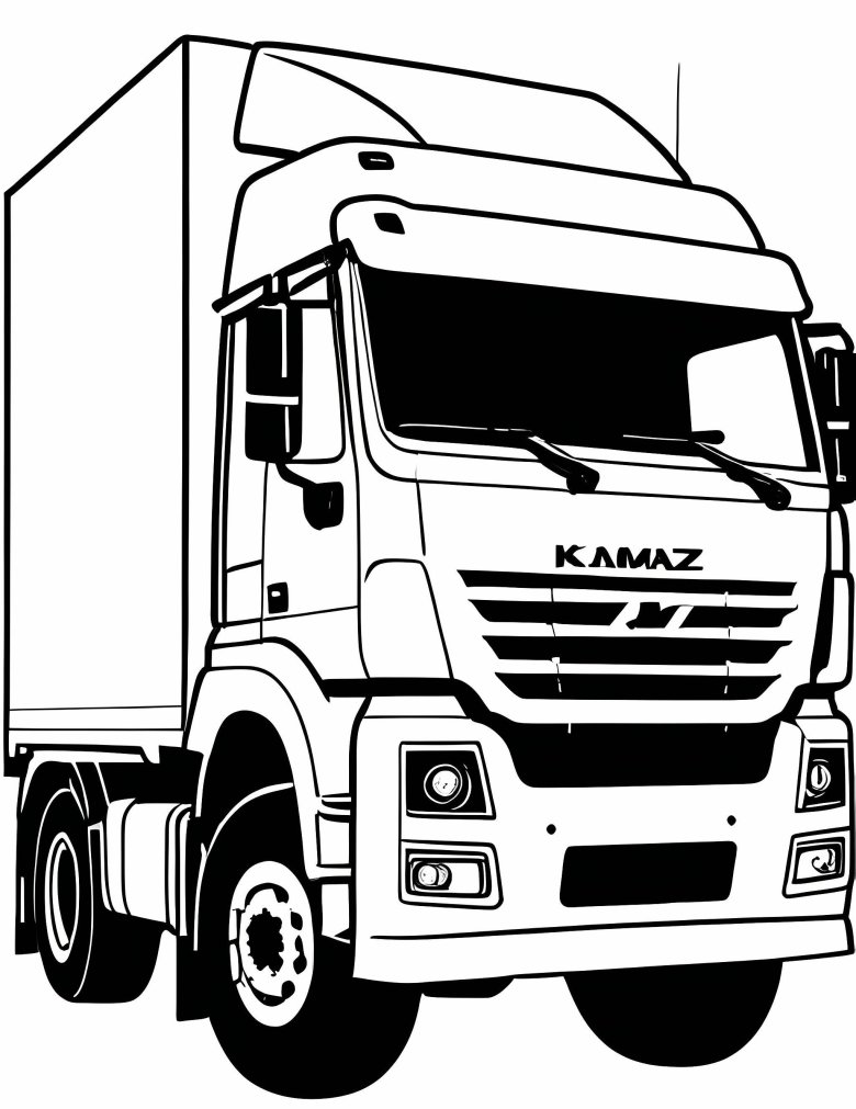 Раскраска грузовик