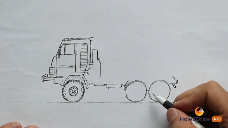 Как рисовать КАМАЗ