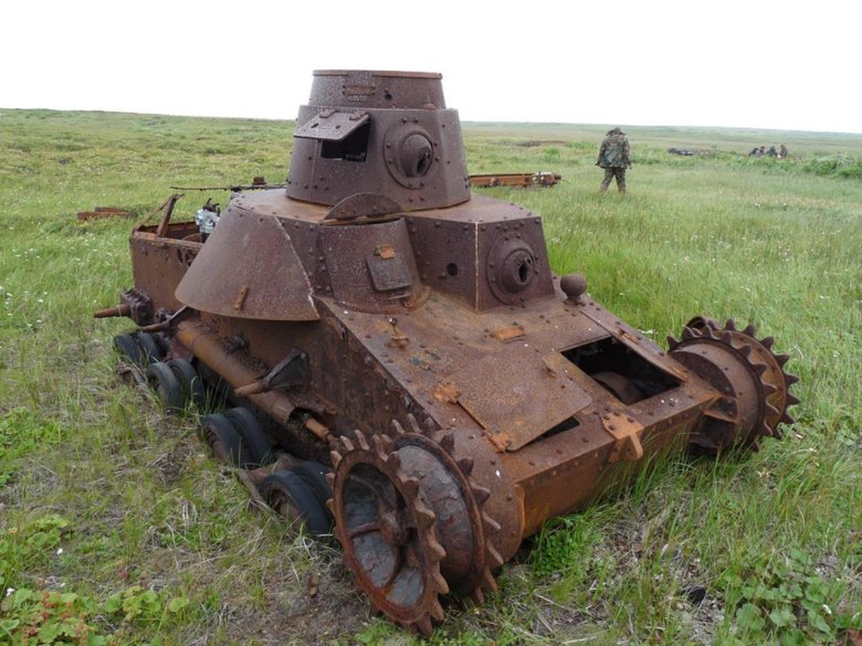 Танки на острове шумшу