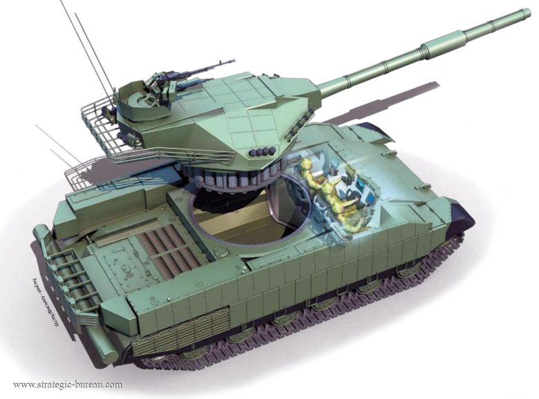 Необитаемая башня танка т14