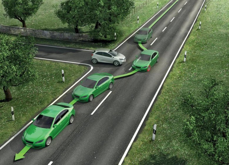 Поворот руля и Траектория движения