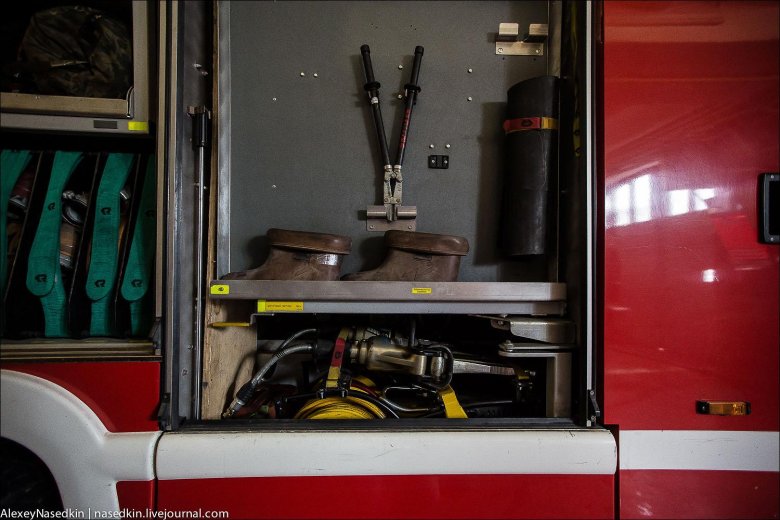 Пожарная станция изнутри
