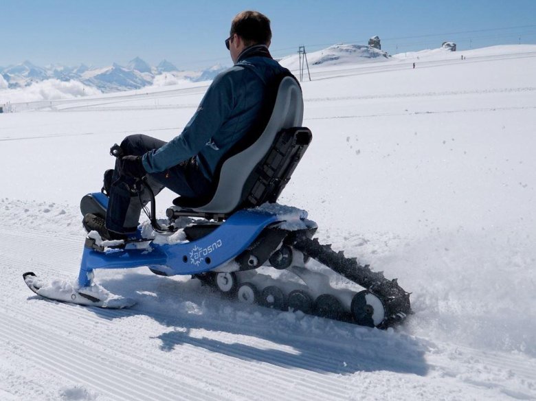 Снегоход на педалях