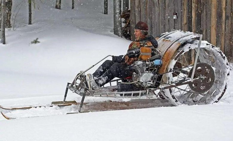 Гусеничный вездеход из мотоцикла Урал