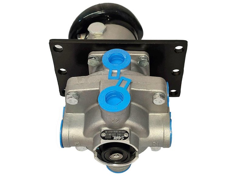 Кран тормозной главный двухсекционный 100-3514008 паз