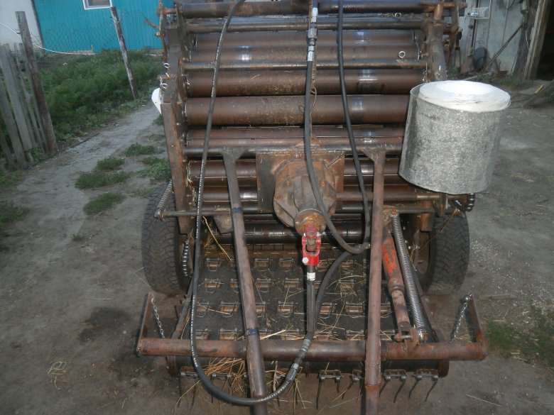 Самоделка пресс подборщик на т25