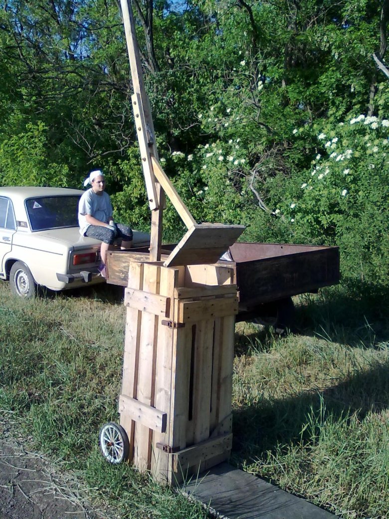 Самодельный тюкователь сена