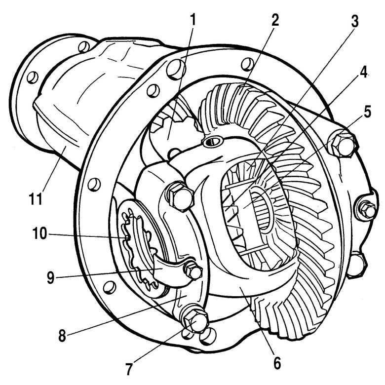 Задний мост ВАЗ 2121 чертеж