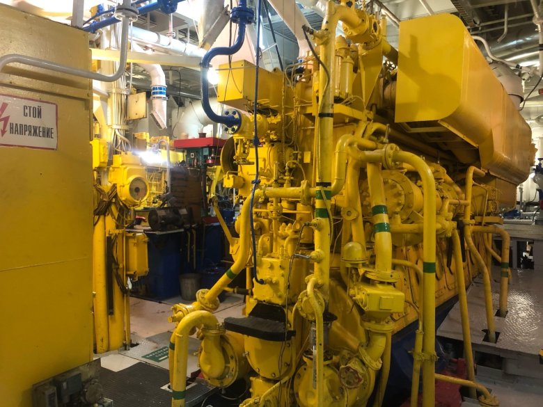 Машинное отделение танкера