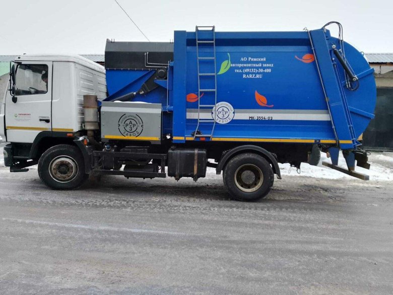 Мусоровоз маз