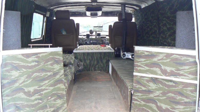 Салон УАЗ Буханка для рыбалки