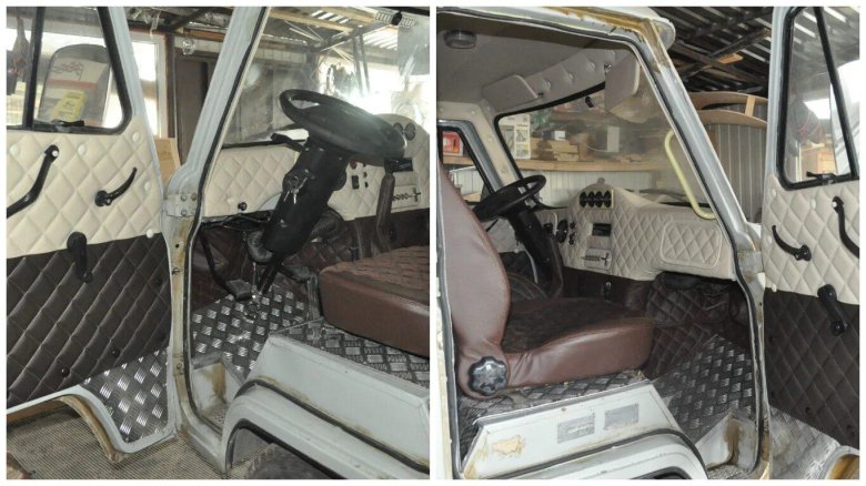 УАЗ 452 кабина внутри