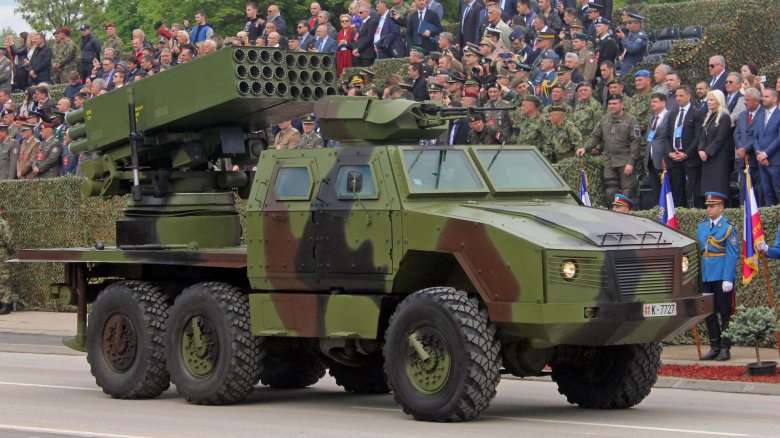 РСЗО вс Сербии