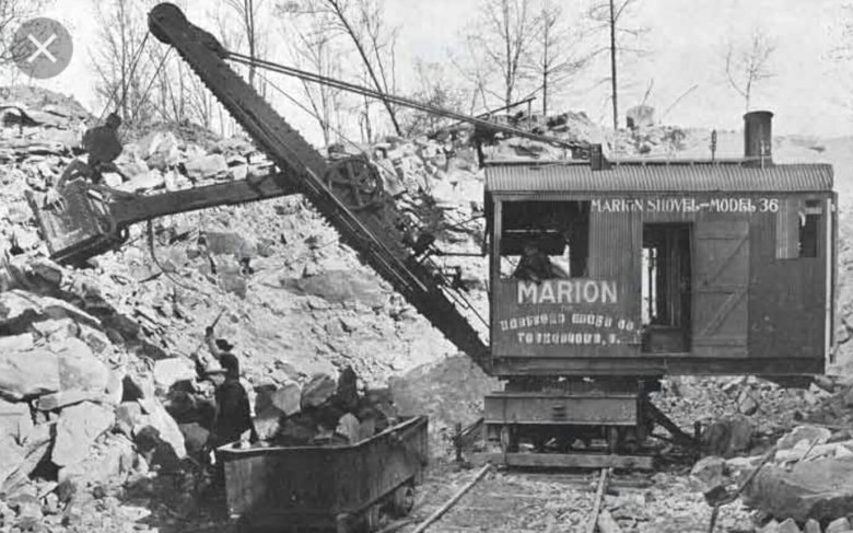 Паровой экскаватор Марион