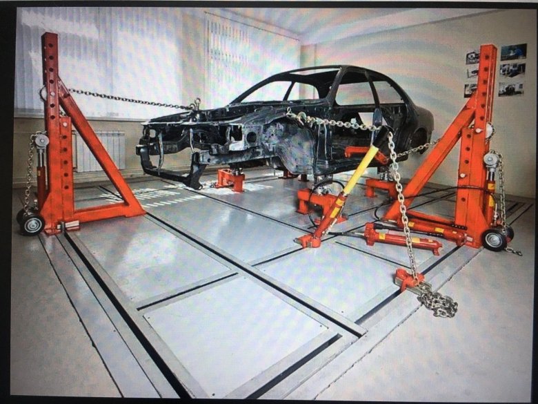 Кузовной стапель напольный Siver h-110