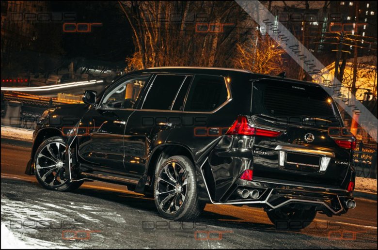 Lexus LX 570 черный в обвесе