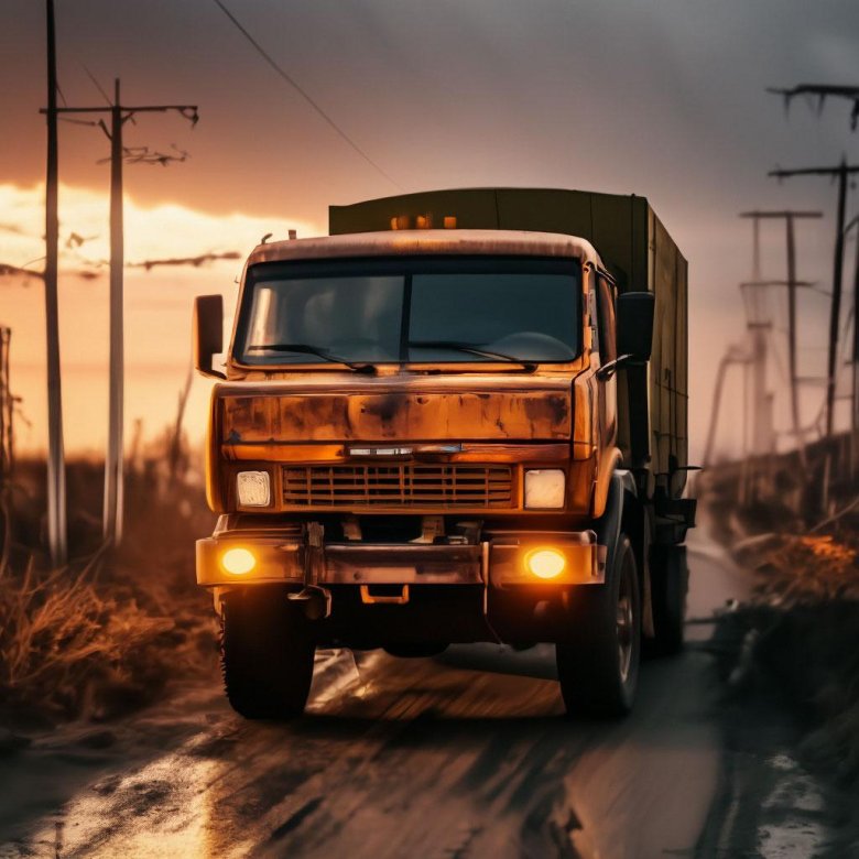 Старые камазы