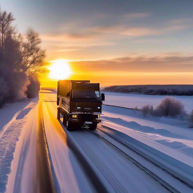 Заснеженная дорога