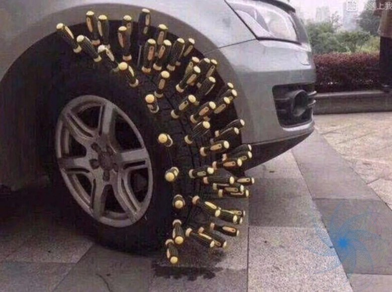 Зимняя резина прикол