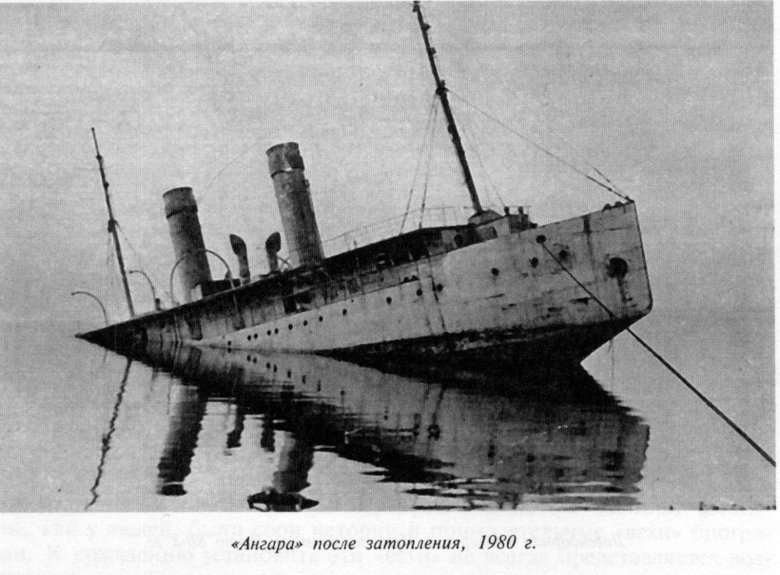 Ледокол Ангара затопленный