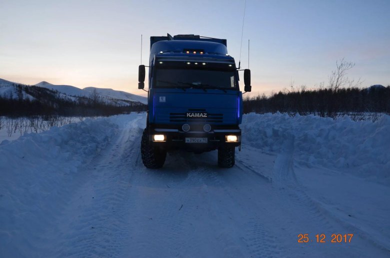 Камаз север зимник якутия