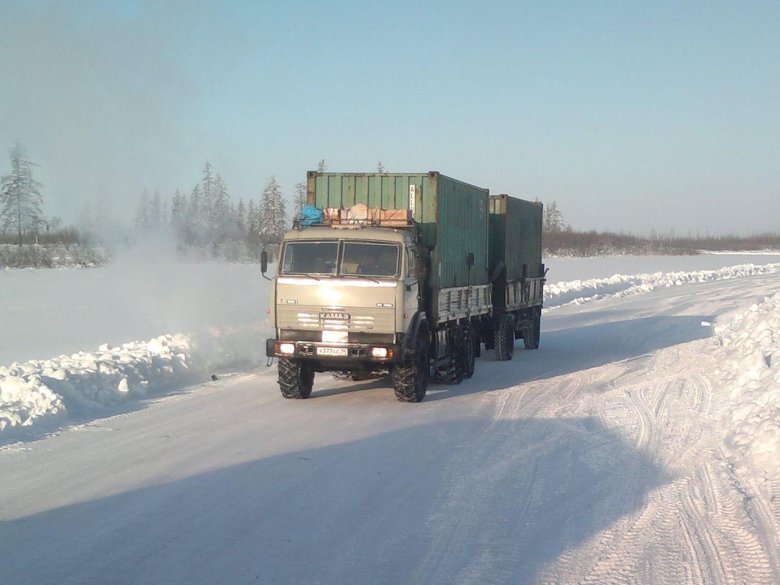 КАМАЗ Якутия зимник