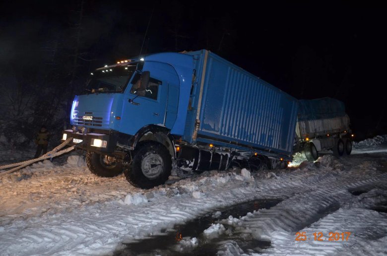 КАМАЗ 43118 на зимнике