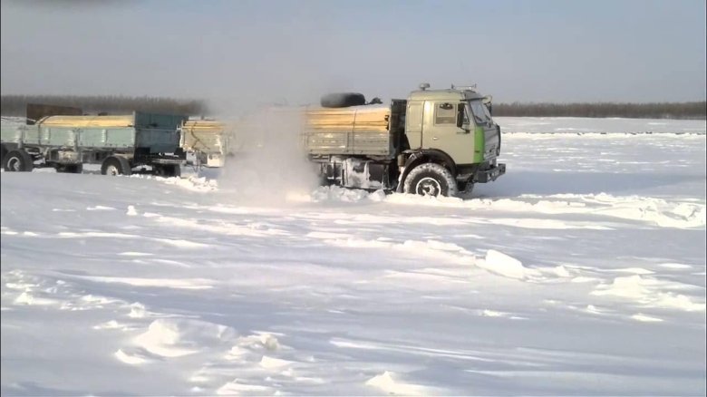 КАМАЗ Север зимник Якутия
