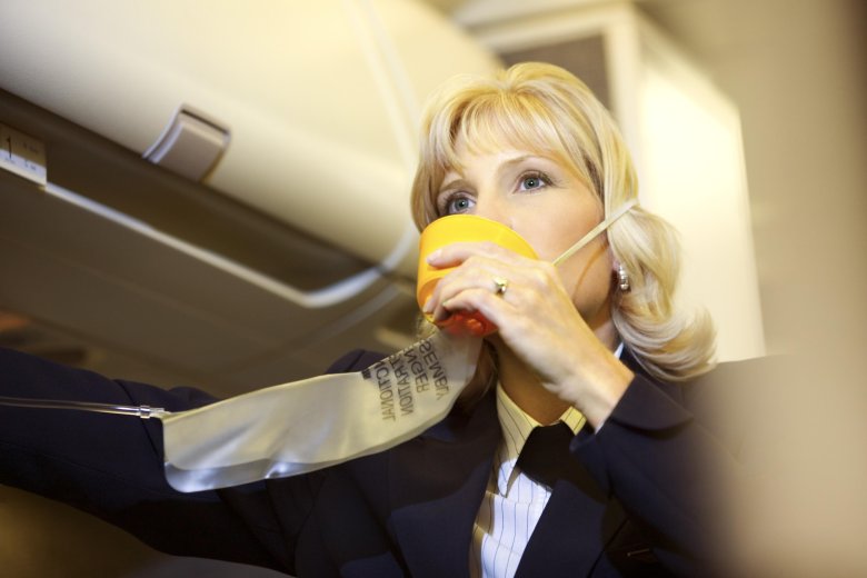 Airplane oxygen mask
