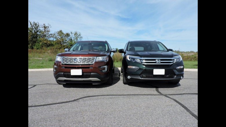 Форд эксплорер и Хонда пилот
