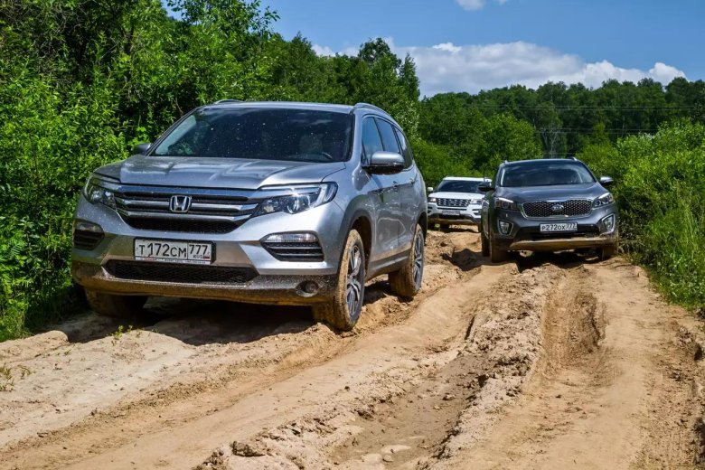 Хонда пилот 2008 на бездорожье