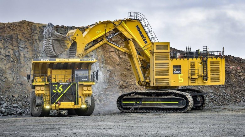 Карьерный экскаватор коматсу рс 7000