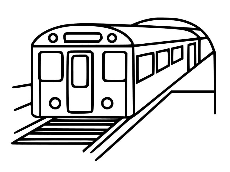 Метро раскраска для детей