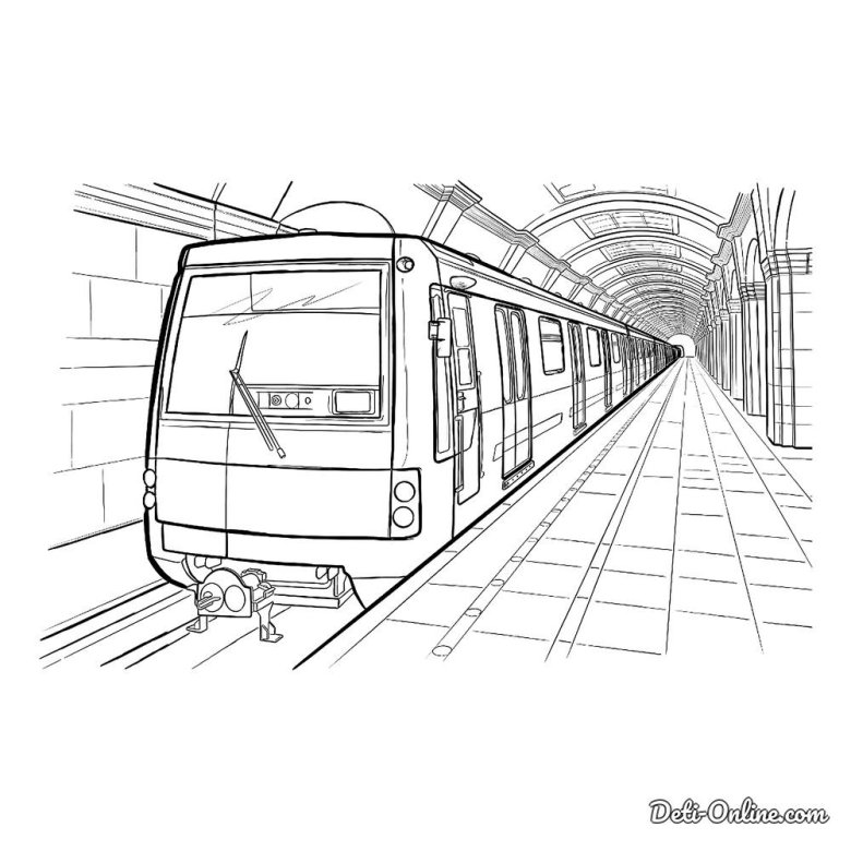 Метро раскраска Московское метро 81-717