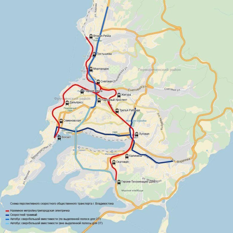 Метро Владивосток схема