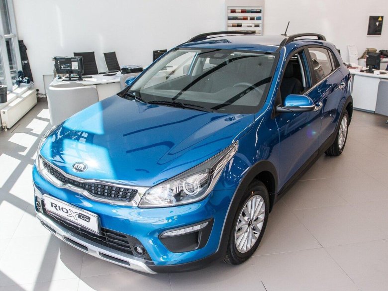 Kia Rio x-line синий