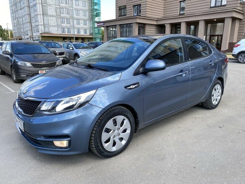 Киа рио 3 рестайлинг голубой