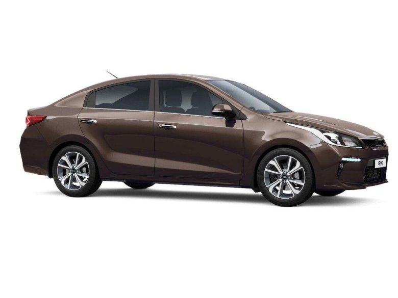 Kia Rio седан 2019 коричневый