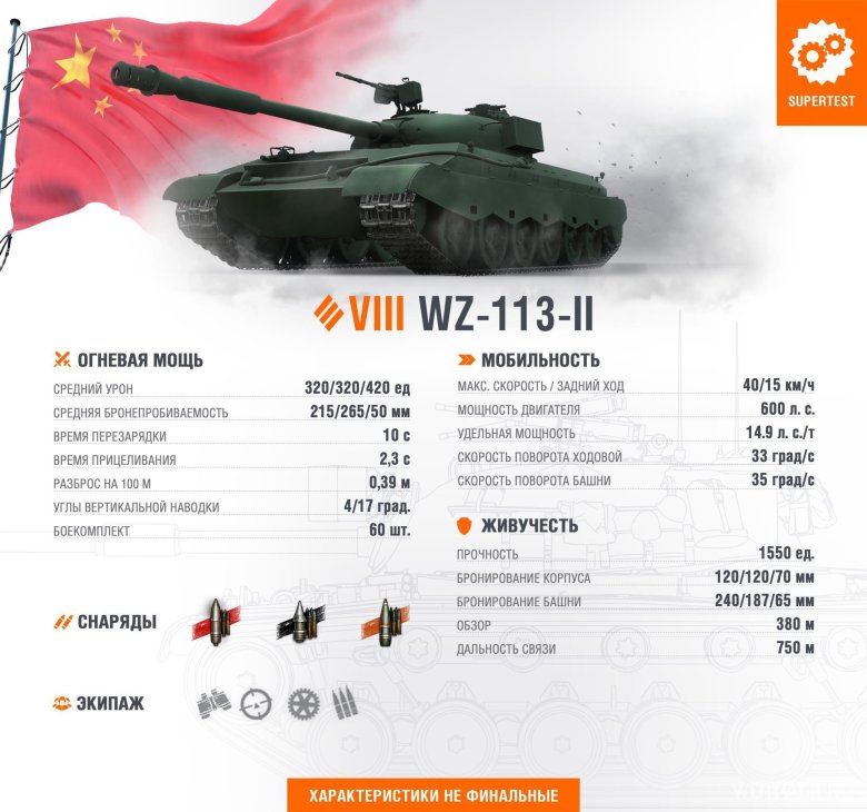 WZ-113-II танк