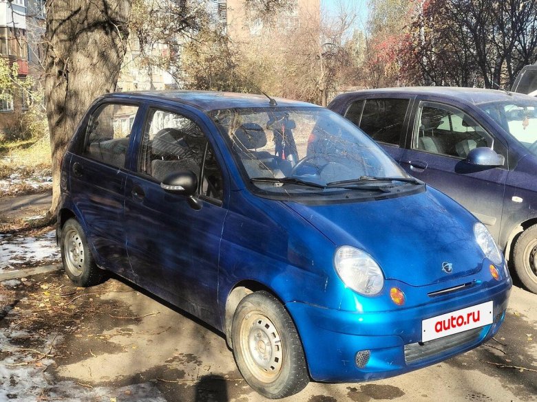 Daewoo matiz синий