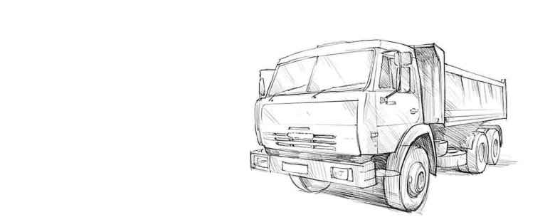 Раскраска КАМАЗ самосвал 65201