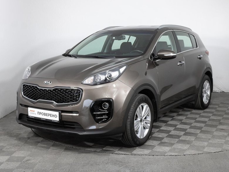 Серо-коричневая киа спортейдж 2018