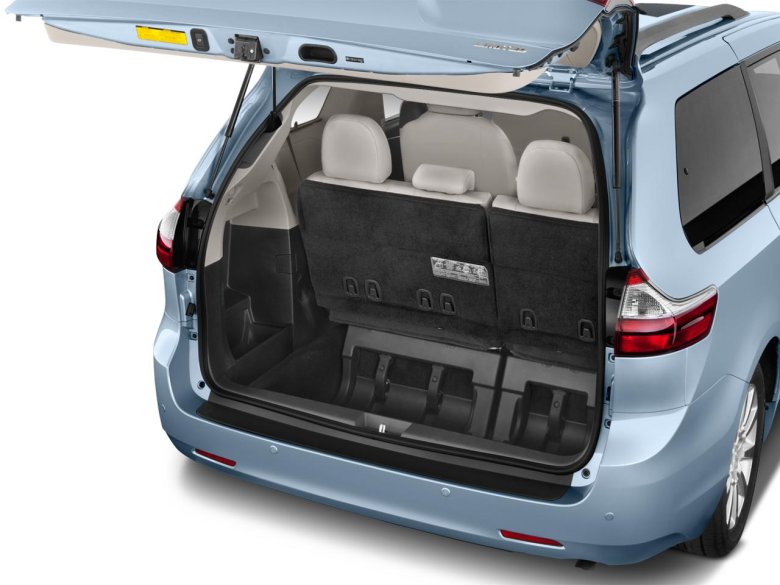 Toyota Sienna, 2017 багажник