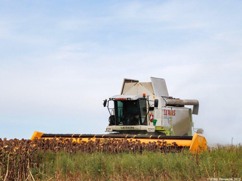 Жатка Джон Гривз с комбайном