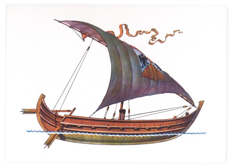 Килевая лодка средневековье