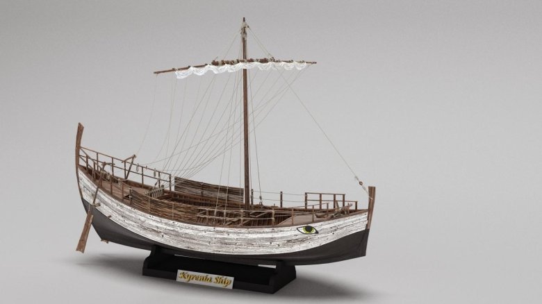 Деревянная лодка модель