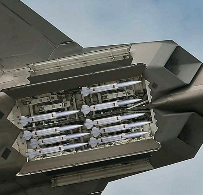 Ф 22 Раптор вооружение